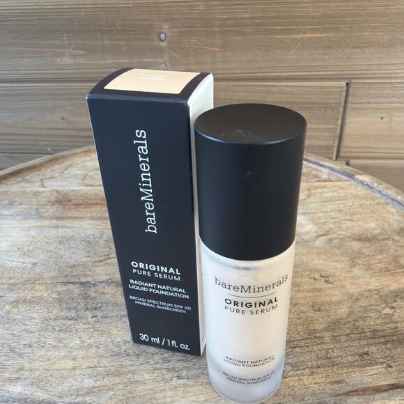 bareMinerals Original Pure Serum Liquid Foundation SPF 20 FAIR WARM 1 - Exp 3/26 - Picture 2 of 6